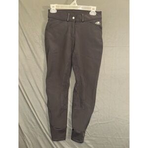 Piper By Smartpak Breeches Women 24R Gray Stretch Full Seat Equestrian Riding